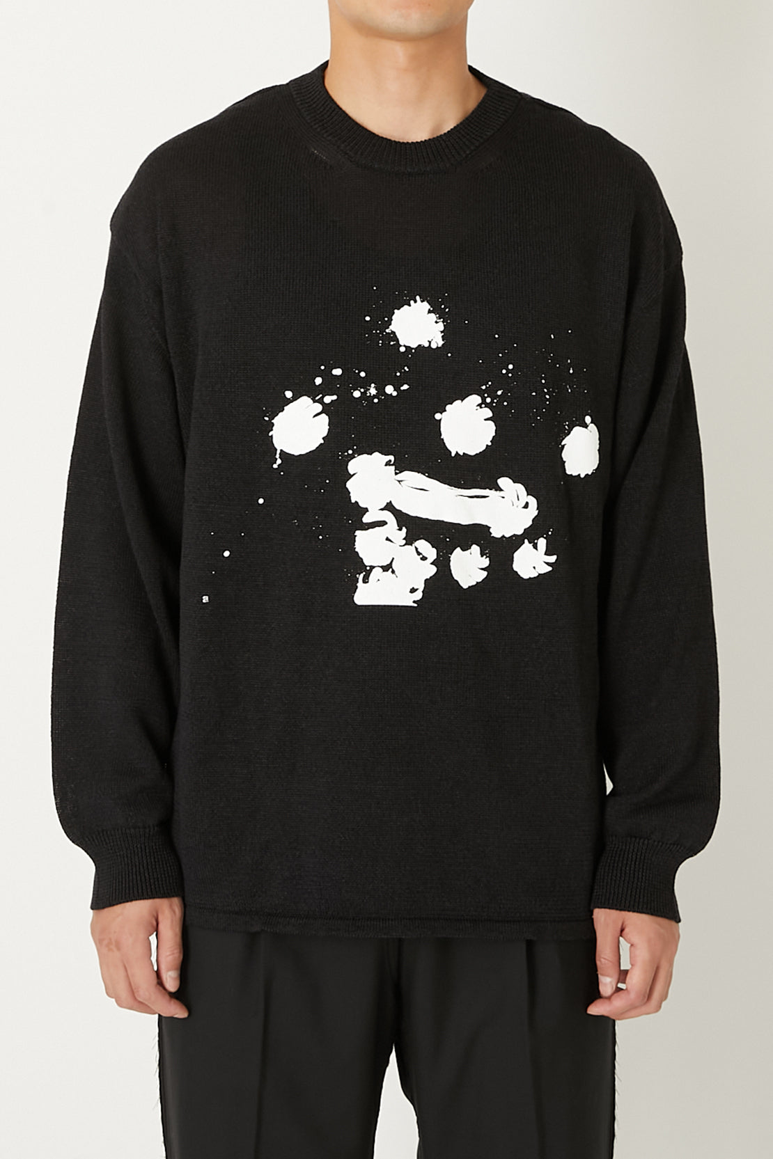COTTON PAPER PRINT KNIT
