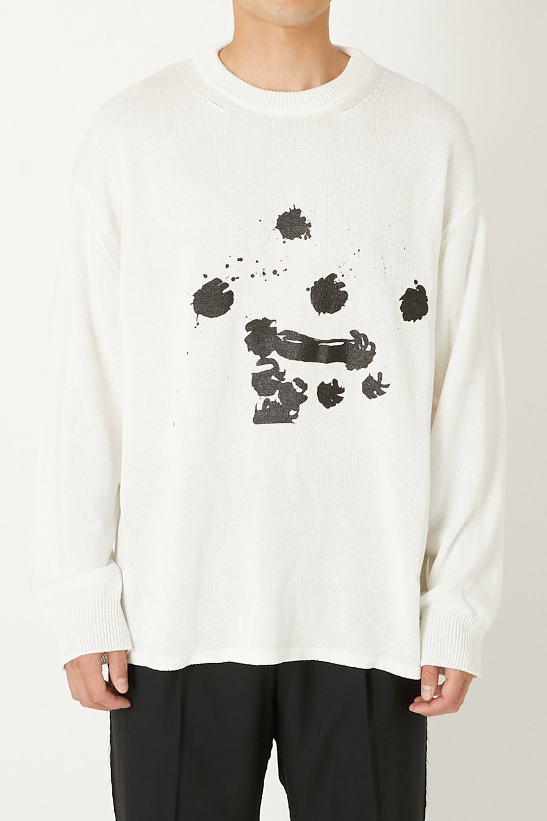 COTTON PAPER PRINT KNIT