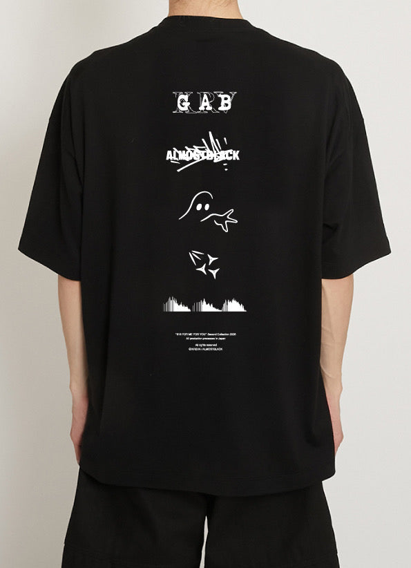 PRINT T SHIRT BLACK
