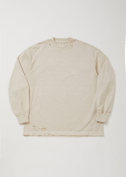 DAMEGE DYEING LONG SLEEVE T KINAKO