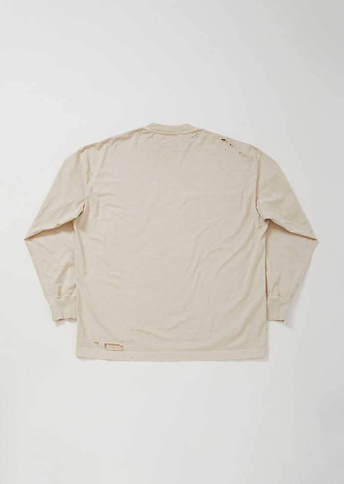 DAMEGE DYEING LONG SLEEVE T KINAKO