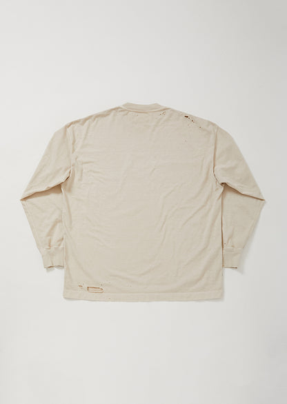 DAMEGE DYEING LONG SLEEVE T KINAKO