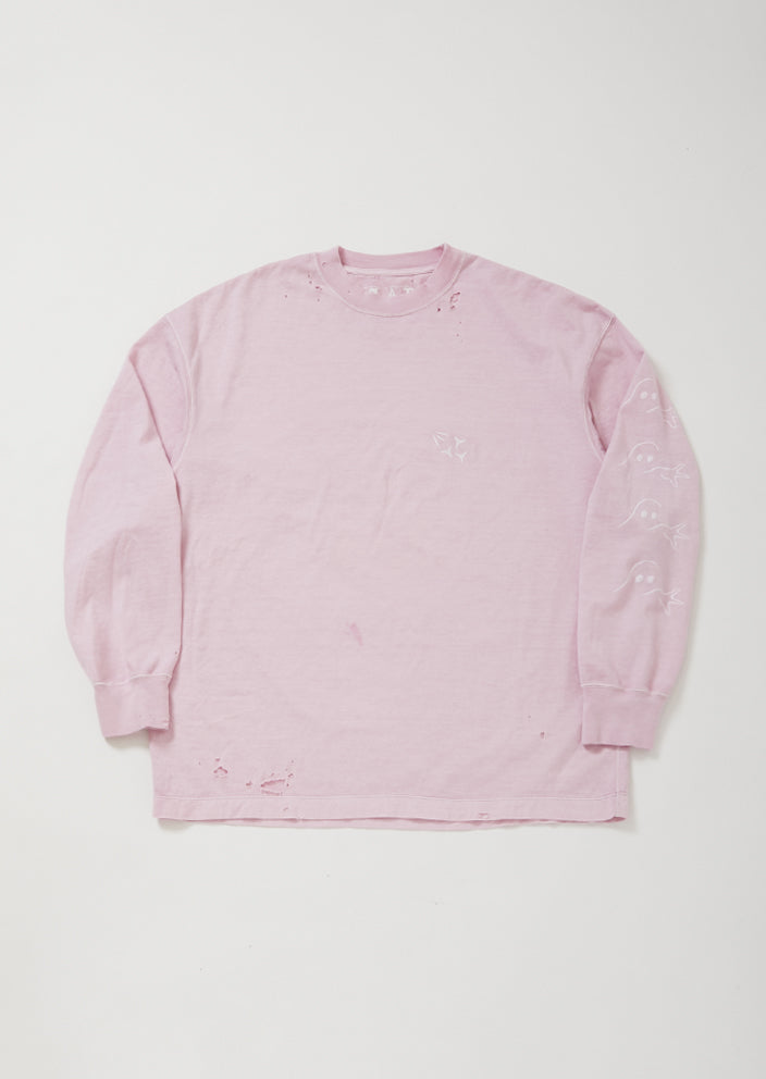 DAMEGE DYEING LONG SLEEVE T HAKUTOU