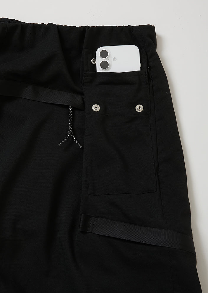 WOVEN TWO TUCK NINJA WIDE PANTS