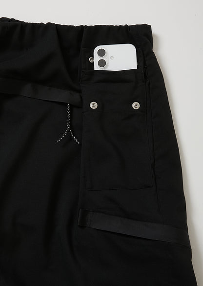 WOVEN TWO TUCK NINJA WIDE PANTS