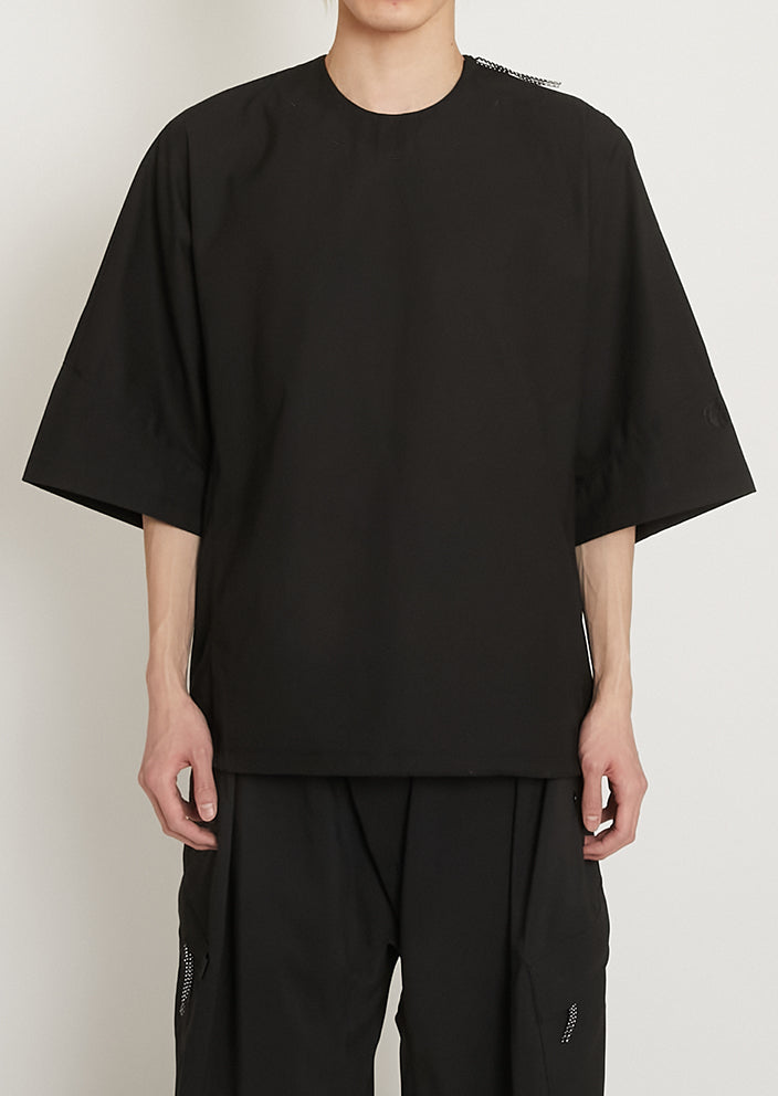 WOVEN DWR SHORT SLEEVE PONCHO