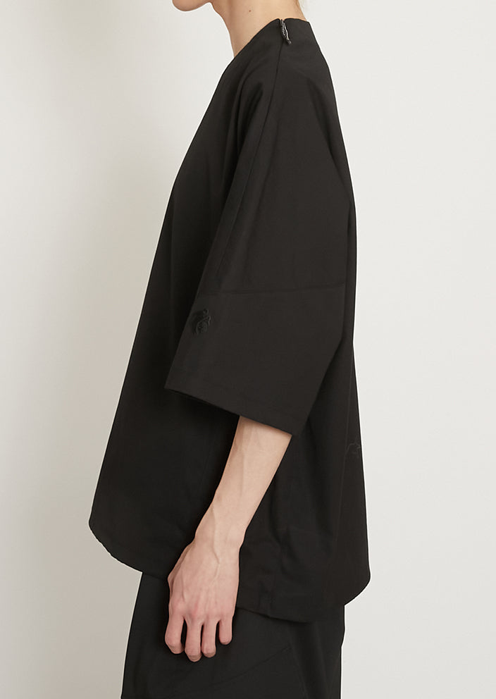 WOVEN DWR SHORT SLEEVE PONCHO