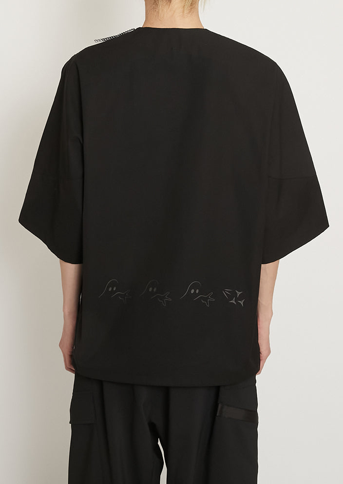 WOVEN DWR SHORT SLEEVE PONCHO