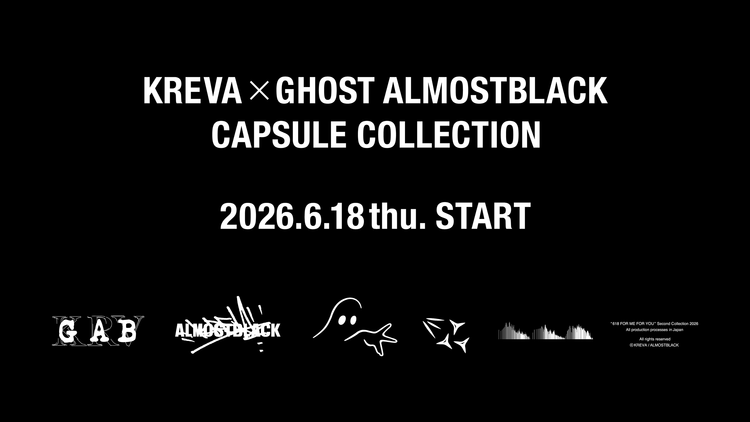 KREVA×GHOST ALMOSTBLACK