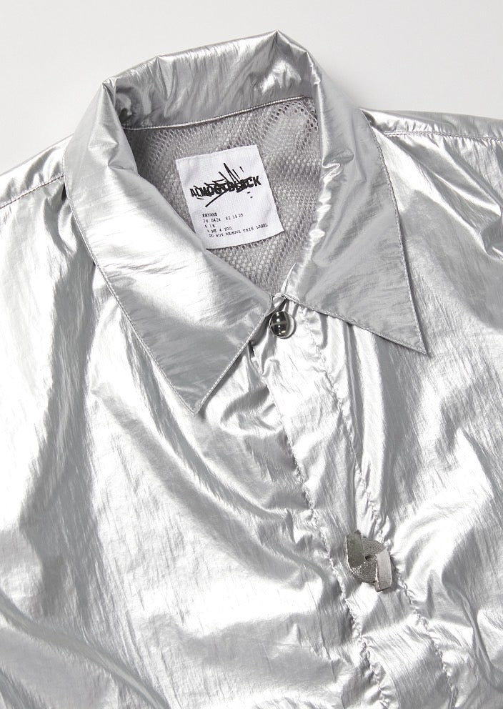【抽選販売 / サイズ1】WOVEN NYLON COACH JACKET WITH 6 BROOCH